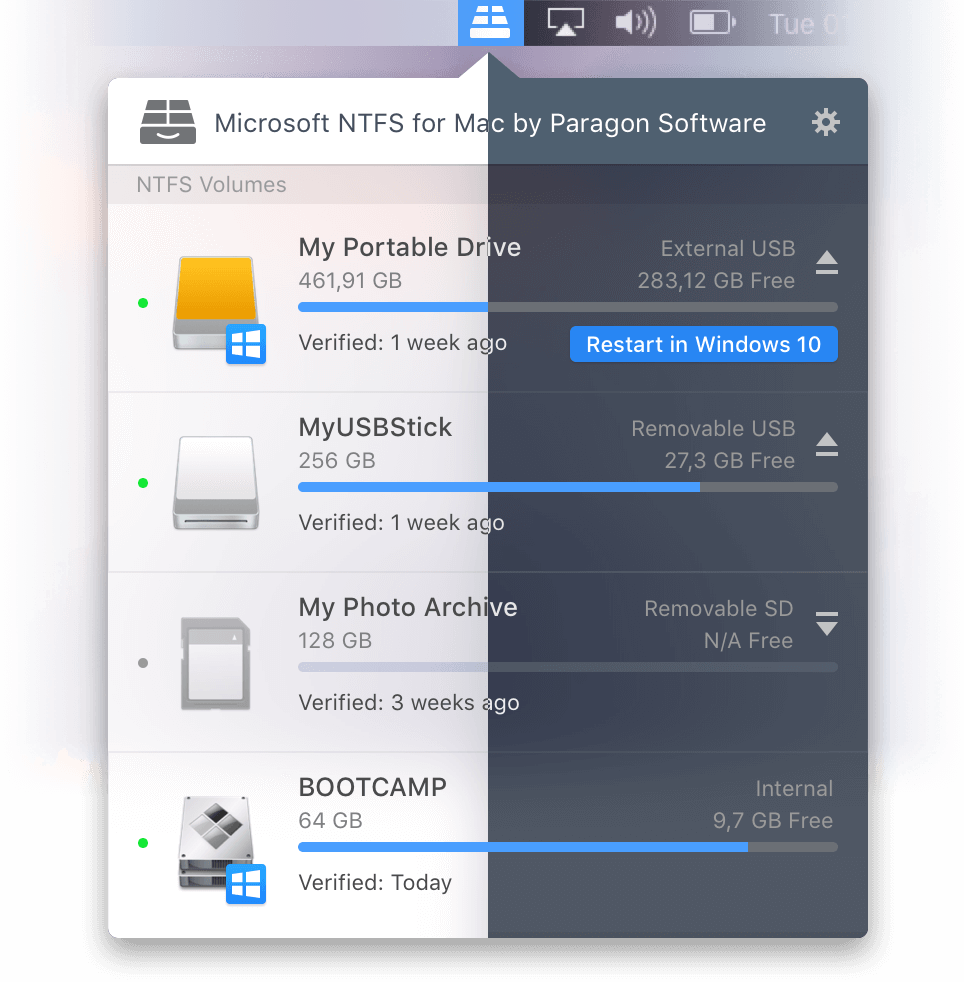 paragon ntfs for mac not activated